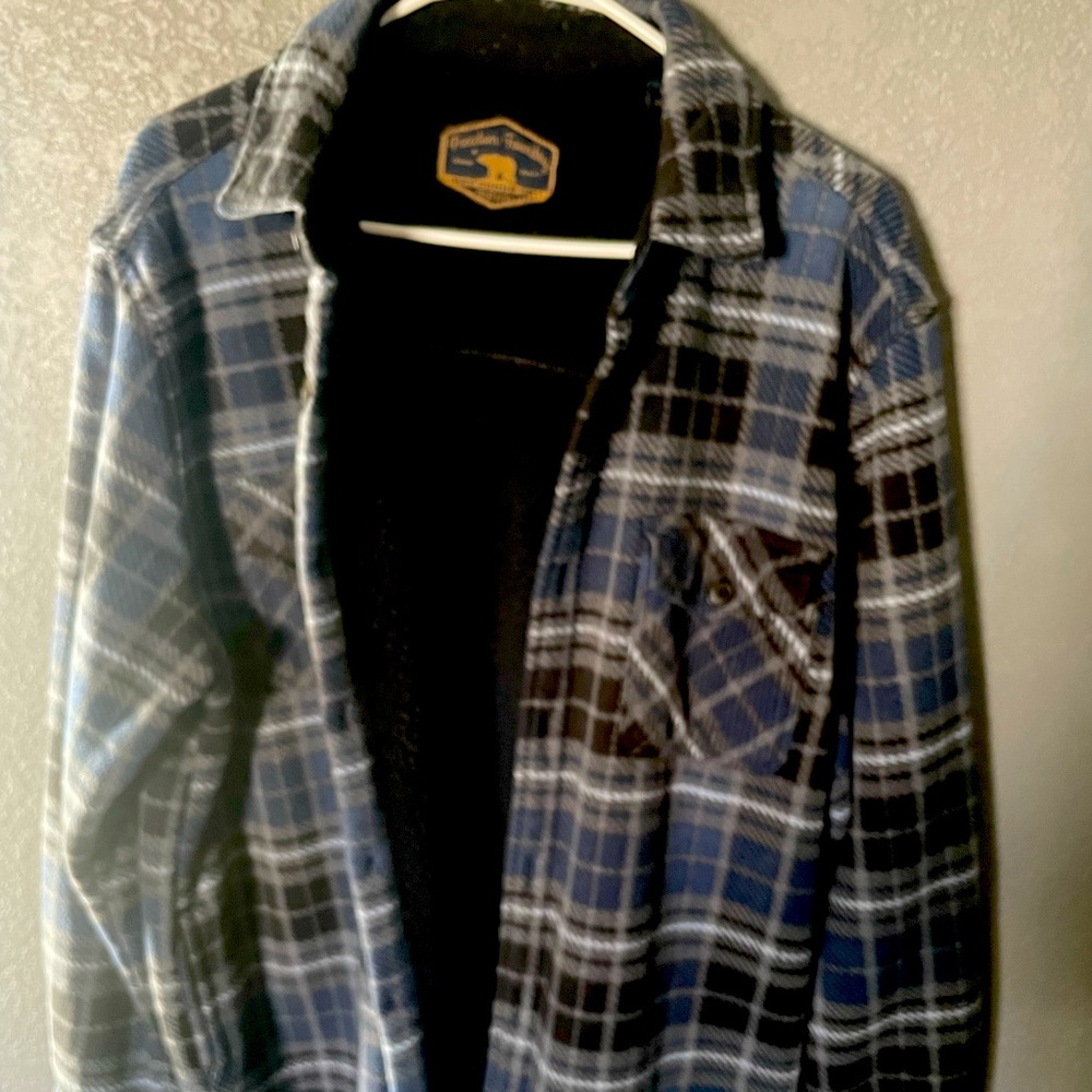 Sherpa lined heavy flannel